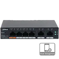 Комутатор 4 порти керований Dahua DH-CS4006-4ET-60 PoE
