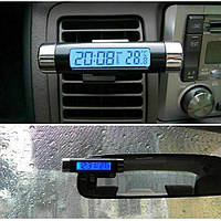 MACHSWON Автомобильные термометрные часы 2 в 1 небольшой портативный ЖК-экран с подсветкой