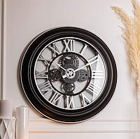 Годинник настінний 60 см елегантний і вишуканий, навісний класичний годинник, безшумний настінний годинник