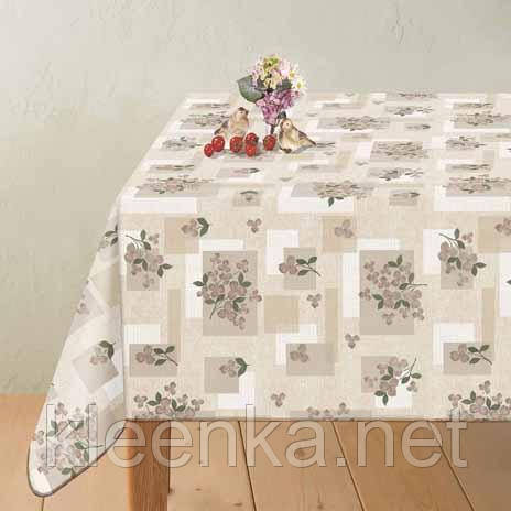 Скатертина -клейонка на кухонний стіл Декорама, шир. 1,4 м