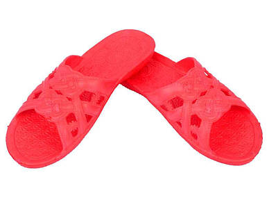 Капці пляжні жіночі літні (6 пар) арт. SV-009 червоні (36-41р.) ТМ CROSS FG
