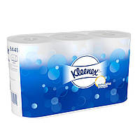 Туалетная бумага Kimberly-Clark Kleenex в стандартных рулонах, белая, 2 слоя, 600 отрывов, 6 рулонов