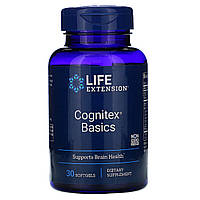 Поддержка памяти и когнитивной функции, Cognitex Basics, Life Extension, 30 гелевых таблеток AO, код: 6468268