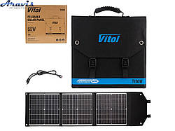 Портативна сонячна панель Vitol складана TV60W 60Вт/18В/3,3А