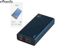 Портативний акумулятор Power bank TOPK 20000mAh/74Wh Li-polimer blue I2006P