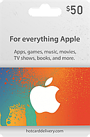 Поповнення Apple iTunes 50 USD для App Store карта поповнення рахунку iTunes Store и AppStore | Подарункова картка