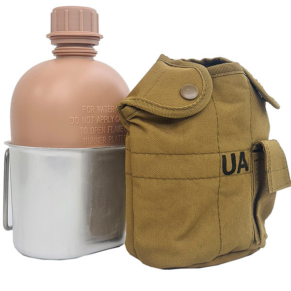 Фляга з котелком у чохлі UA. Coyote, фото 1