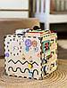 Екоіграшка для розвитку дитини, куб з 20 іграми, сенсорика, логіка, пам'ять, фото 5