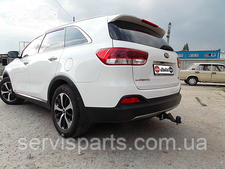 Фаркоп Kia Sorento 3 UM 2014-2020 (Кіа Соренто UМ) квадратна вставка, фото 1