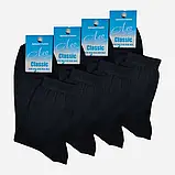 Набір чоловічих шкарпеток високих бавовняних Лео Classic 8 пар Білий/Чорний, фото 3