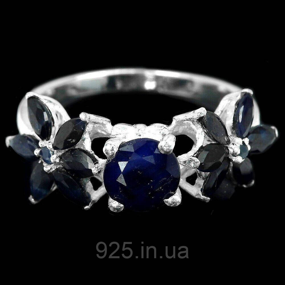 Кільце. Натуральний сапфір. Срібло 925.