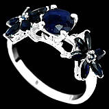 Кільце. Натуральний сапфір. Срібло 925., фото 3