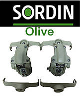 Адаптер для активних навушників MSA Sordin в кольорі Olive зелений. Кріплення на шолом для Сордін