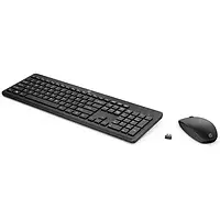 Комплект клавиатура и мышь HP 230 Black (18H24AA) беспроводной