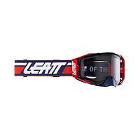 LEATT (НОВИНКА 2024) VELOCITY 6.5 GOGGLE ROYAL LIGHT GREY 58% - КОЛІР ТЕМНО-СИНІЙ/ЧЕРВОНИЙ/БІЛИЙ ДИМОВИЙ