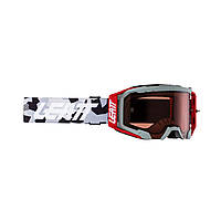 LEATT (НОВИНКА 2024) VELOCITY 5.5 FORGE ROSE UC GOGGLES 32% - СІРИЙ/ЧЕРВОНИЙ/ЧОРНИЙ ШВИДКИЙ ЧЕРВОНИЙ