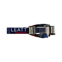 LEATT (2023/2024) GOGGLE VELOCITY 5.5 ROLLOFF GOGGLE ROYAL CLEAR 83% - КОЛІР ТЕМНО-СИНІЙ/ЧЕРВОНИЙ ПРОЗОРЕ СКЛО