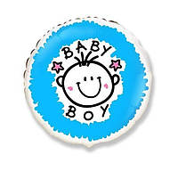 Фольговані куля happy baby boy 18" 45см