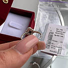 Срібна каблучка у вигляді чотирьохлистника з оніксом, фото 7