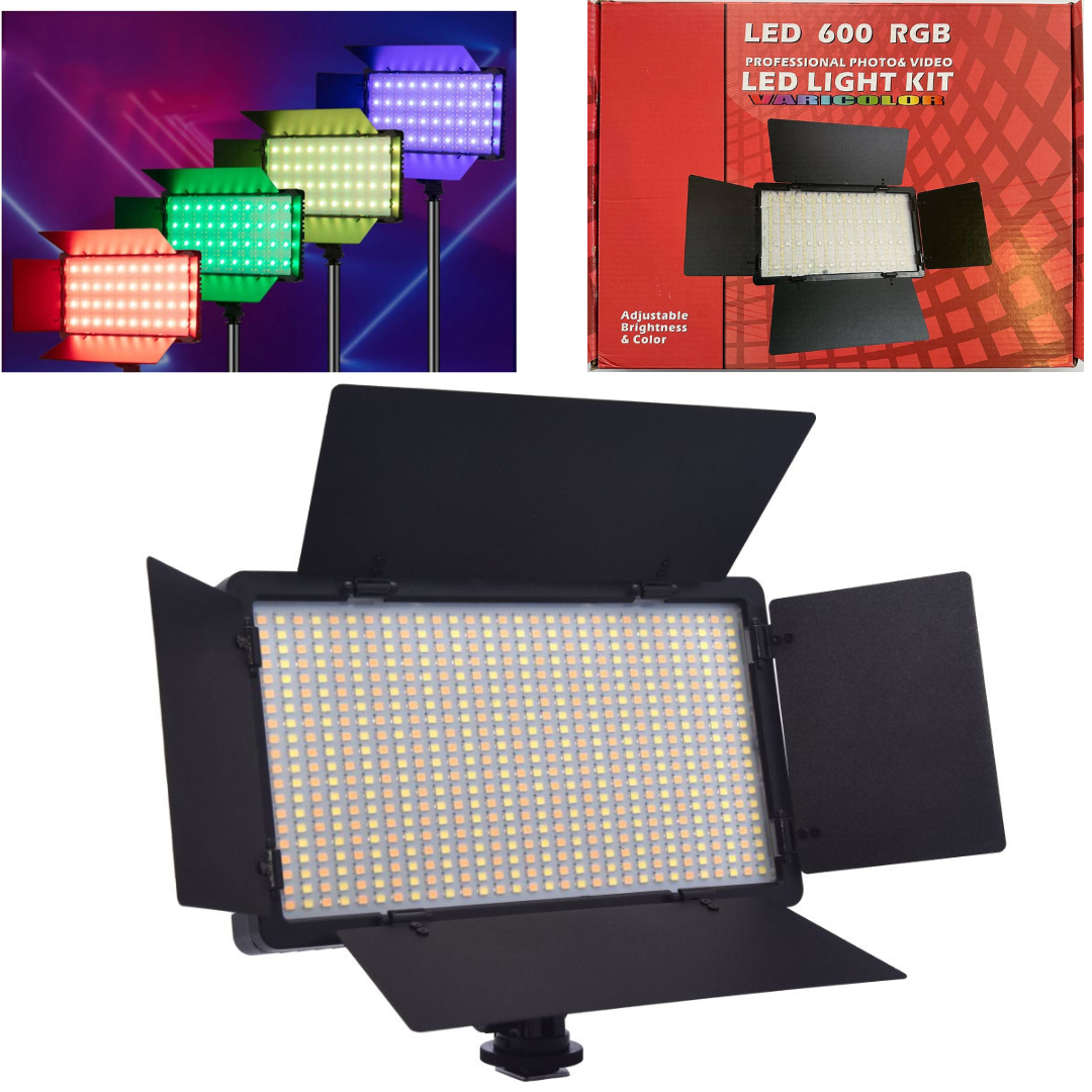 Відеосвітло LED освітлювач Varicolor PRO LED U600+ RGB (3200-5600K) Повна комплектація, фото 1
