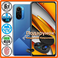 Смартфон Xiaomi Poco F3 NFC 8/256Gb Blue - Global Version (Подарок Bluetooth Наушники)