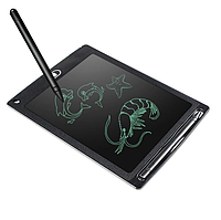 Графічний LCD планшет Writing Tablet 8,5" зі стилусом дитячий для малювання та творчості Чорний (272)