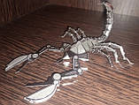 Металевий, 3D, конструктор, пазли, модель, Скорпіон, Scorpion, фото 5