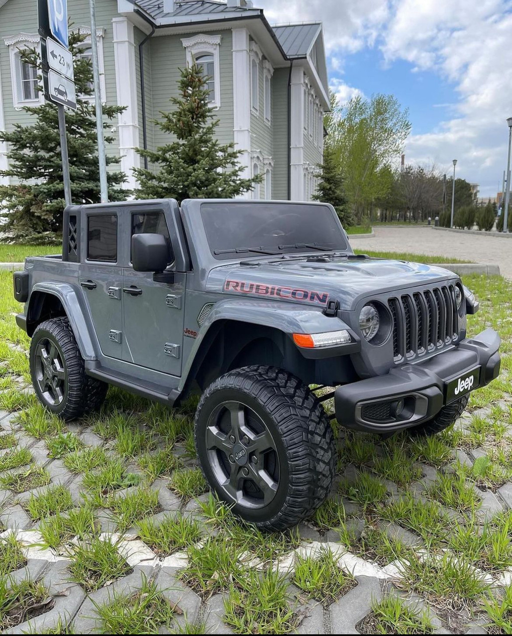 Дитячий двомісний електромобіль Джип Jeep Rubicon на акумуляторі + пульт, фото 1