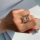 Срібна каблучка об'ємної форми Rihanna, фото 7