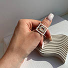 Срібна каблучка об'ємної форми Rihanna, фото 8