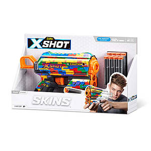 Швидкострільний бластер X-SHOT Skins Flux Striper (8 патронів), 36516K