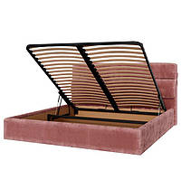 М'яке ліжко подіум у сучасному стилі мінімалізм Атрія Richman з нішею і ПМ колір і оббивка на вибір