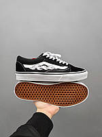 Vans Old Skool flame Black White