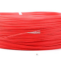 Провод силиконовый 30 AWG - 0,05 кв.мм (11х0,08) на отрез 1м Красный