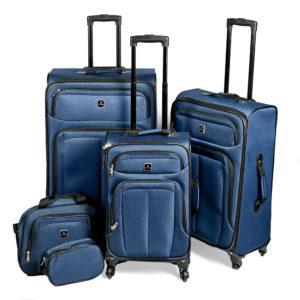 Валізи із сумками текстиль 20/24/28" 12/15" 5 шт./наб R30948-Blue (1наб)