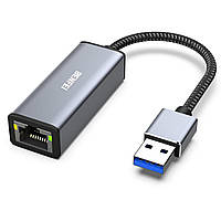 Адаптер BENFEI Ethernet, USB 3.0 - RJ45 1000 Мбит/с Gigabit LAN адаптер Совместимость для MacBook, Surface Pro