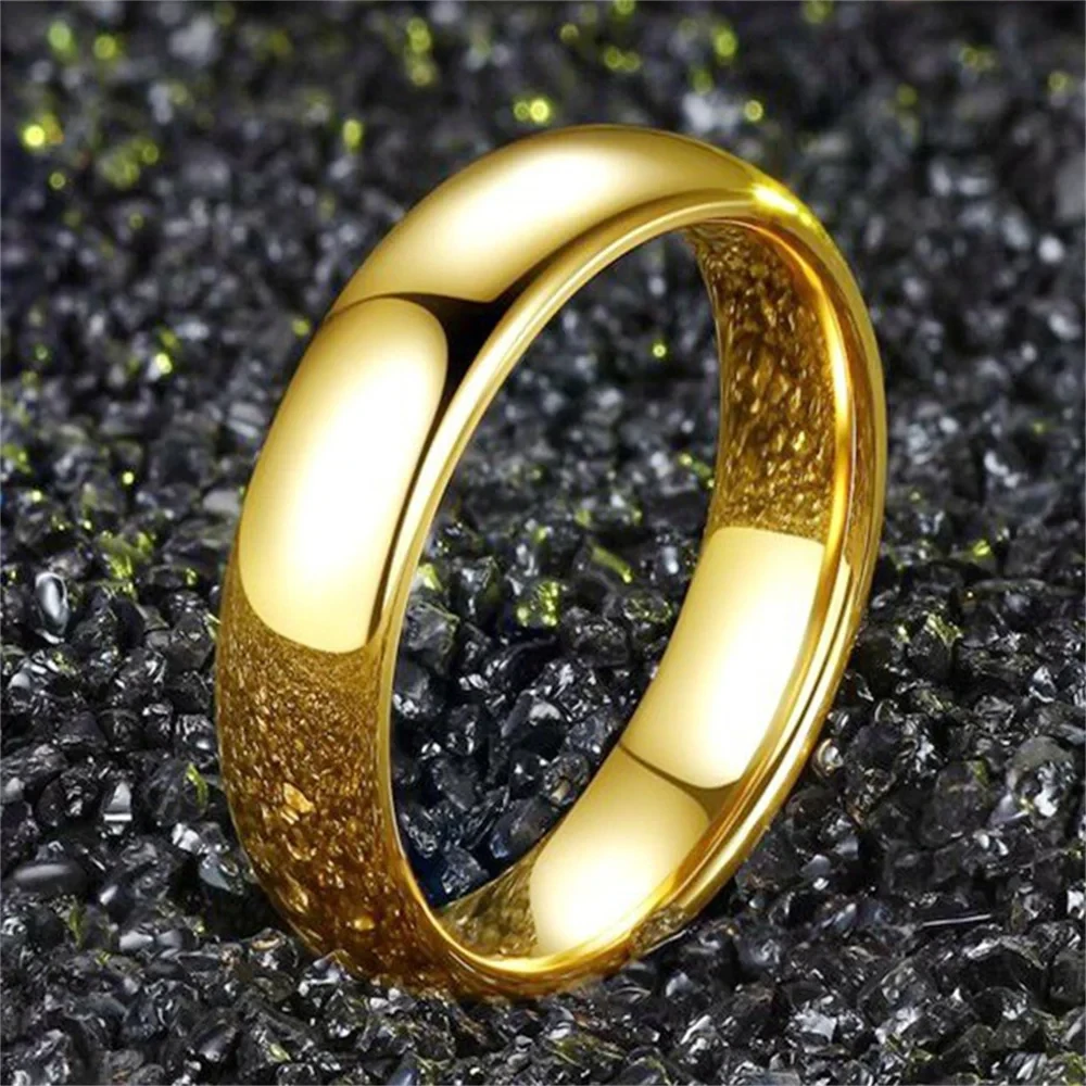 Класична обручка Xuping Jewelry 4мм 18К золотиста розмір 17, фото 1