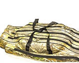 Чохол для вудлищ 2 секції 130 см із місцем для котушок, фото 3