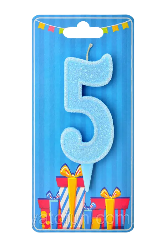 Свічки на торт Цифри "5", фото 1