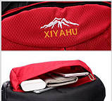 Рюкзак похідний 75 л для риболовлі туризму полювання червоний, фото 8