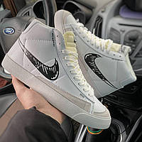 Чоловічі білі кросівки Nike Blazer Mid Vintage 77 White 41-45