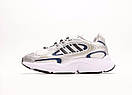 Кросівки чоловічі білі Adidas Ozmillen White Silver Blue (15054), фото 6