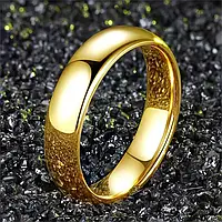 Классическое обручальное кольцо Xuping Jewelry 4мм 18К золотистый размер 18