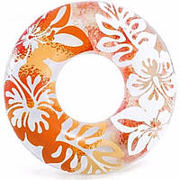 Надувной круг "Пальмовые листья" 59251, 91 см (Оранжевый) Toywo Надувний круг "Пальмове листя" 59251, 91 см