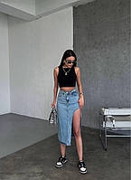 Жіноча джинсова спідниця; Розмір: 34, 36, 38, 40