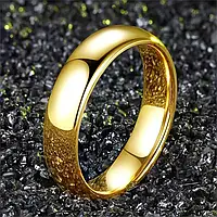 Классическое обручальное кольцо Xuping Jewelry 4мм 18К золотистый размер 21