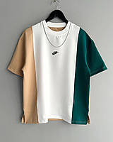 Футболка найк мужская цветная оверсайз футболка для мужчин N10 - white Toywo Футболка найк чоловіча кольорова