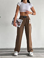 Женские брюки; Цвет: черный, серый меланж, зеленый и мокко ;Размер 42-44, 46-48, 50-52, 52-54