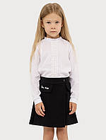 Блуза длинный рукав для девочки Mevis ЦБ-00222559 116 Белый