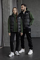 Костюм спортивный хаки THE NORTH FACE зип тощие брюки жилет 2 пары носков Toywo Костюм спортивний хакі THE